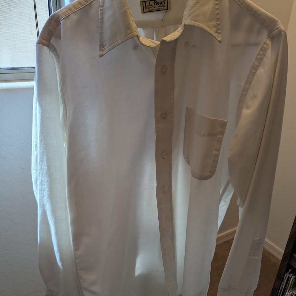 L.L. Bean Men's White Shirt